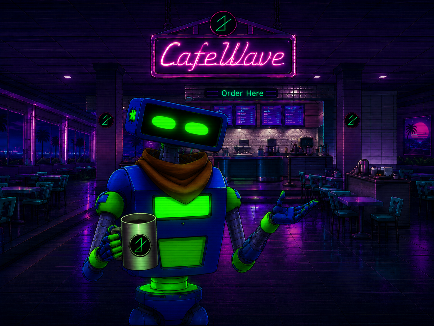 Bl0rp presenting the CafeWave archive
