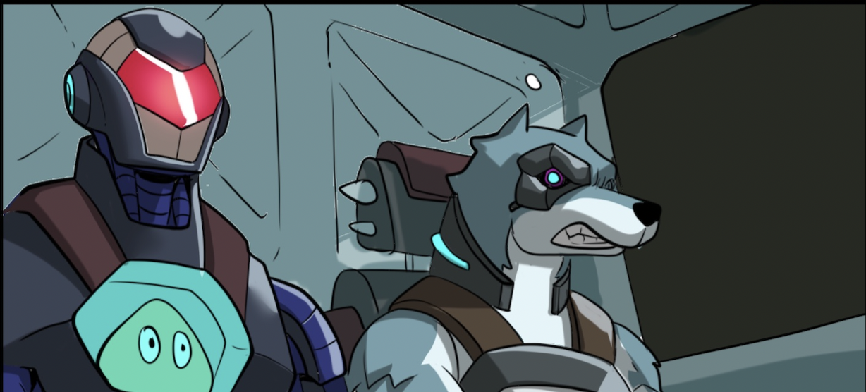 Chain Star and Rocky Road seated together in a cockpit