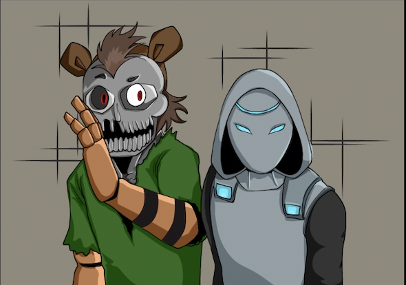 Charlie standing beside Razorclaw